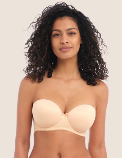 Ribbed Lounge Non-Wired Plunge Bra A-E, Rosie