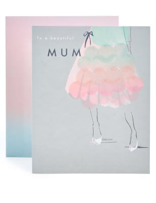 Mum Ombre Dress Birthday Card