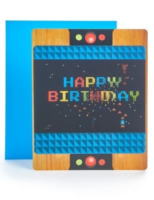Pop-up Lenticular Arcade Game Birthday Card