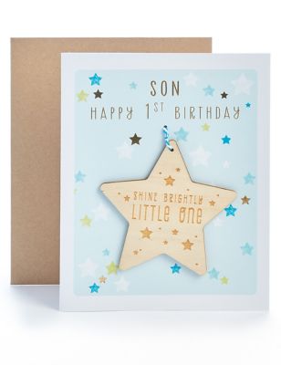 Son 1st Birthday Card