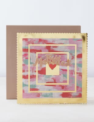 3D Concertina Design Wedding Congratulations Card