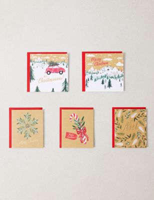 Festive Charity Christmas Cards - 25 Card, 2 Pack Set