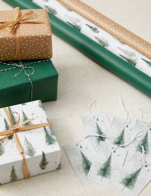 Woodland Theme Christmas Wrapping Paper & Accessory Pack