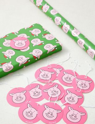 Percy Pig™ Christmas Wrapping Paper & Tags Pack