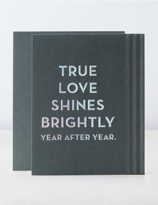 True Love Text Anniversary Card