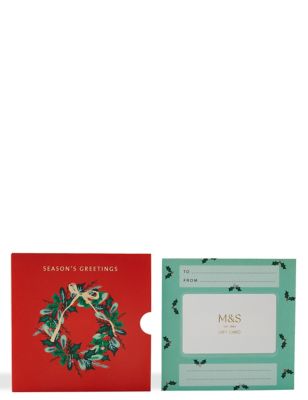 Red Wreath Gift Card