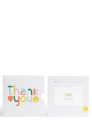 Pastel Thank You Gift Card