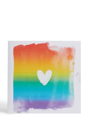 Rainbow Print Gift Card