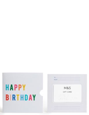 Braille Birthday Gift Card