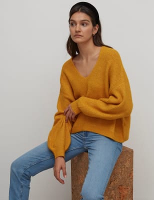 ladies mustard jumper uk