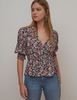 m&s floral shirt