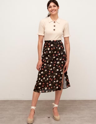 m and s white skirts