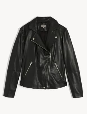 jaeger black leather jacket