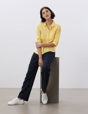 marks and spencer yellow top