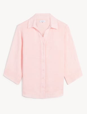 m&s pure linen shirt