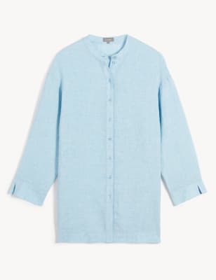 m&s pure linen shirt