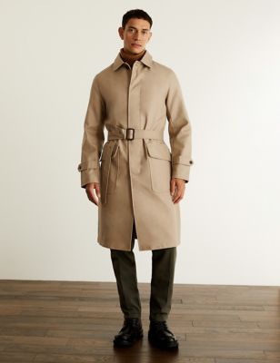 MEN FASHION Coats Basic discount 92% Mark & Spencer Long coat Beige M 