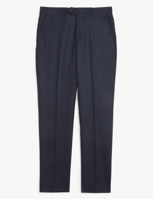 Slim Fit Pure Wool Flannel Trousers