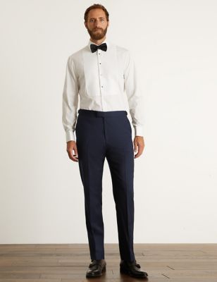 Tailored Fit Pure Wool Tuxedo Trousers