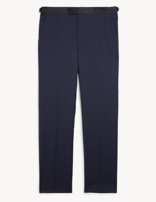 Tailored Fit Pure Wool Tuxedo Trousers