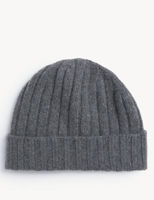 Pure Cashmere Knitted Beanie Hat
