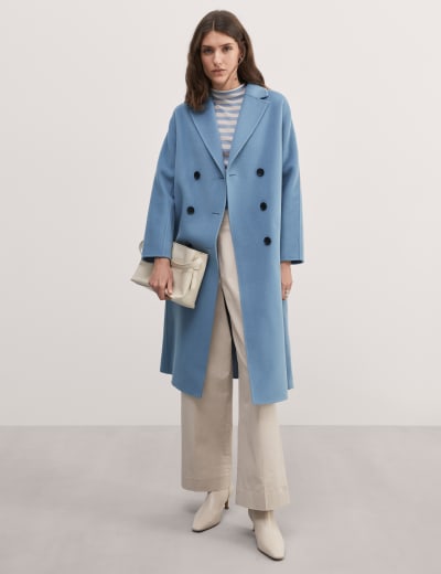Pure Wool Boyfriend Coat JAEGER M S