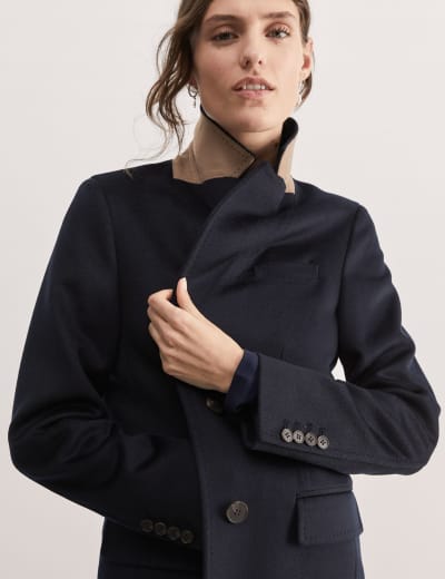 Wool blend duster coat online