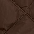 Oversized Quilted Longline Puffer Coat - chocolate