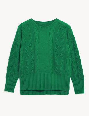 Pure Merino Wool Cable Knit Jumper