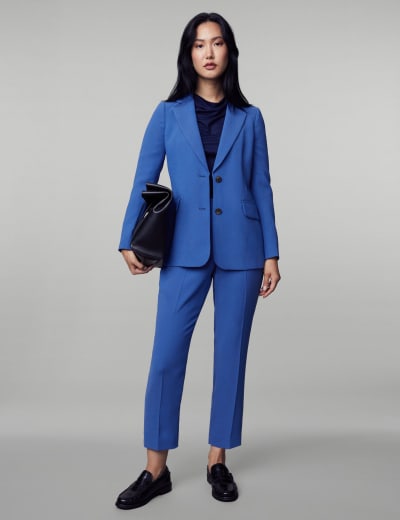 Crepe Tailored Single Breasted Blazer 6 of 16