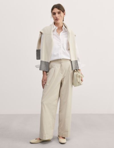 French Connection Whisper Belted Palazzo Trousers - Franklin Road