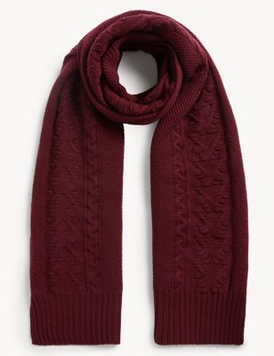 Pure Wool Knitted Scarf