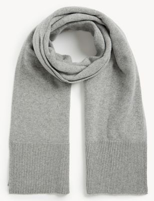 Cashmere Blend Knitted Scarf