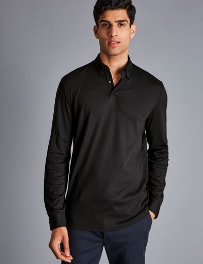Long sleeve polo shirt marks and spencer cheap