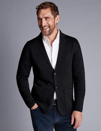 Merino wool blazer mens online