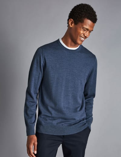 Pure Wool Crew Neck Jumper, Celtic & Co.