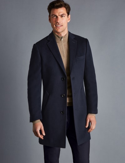 Jaeger navy wool coat hot sale
