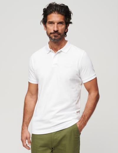 Marks and spencer men's sales long sleeve polo shirts
