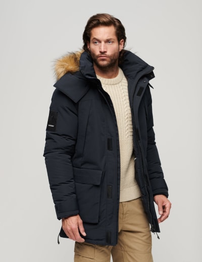 Mens parka coats deals marks and spencer