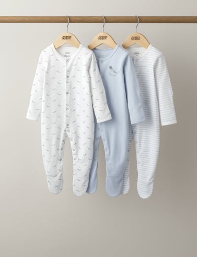 Whales Sleepsuits 3 Pack (6½lbs-18 Mths) 5 of 16