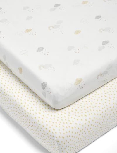 Cot mattress fitted sheet hot sale