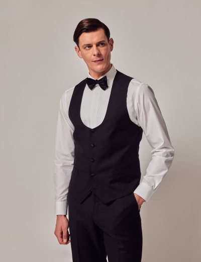 M&s white dinner jacket top