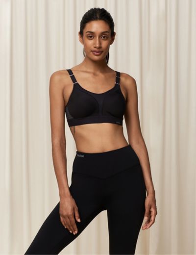 M&S GOOD MOVE FREEDOM TO MOVE NON WIRED HIGH IMPACT Sports BRA in RASPBERRY  42B 