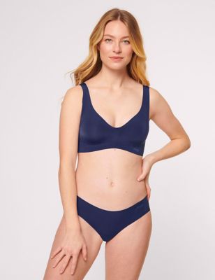 A classic sloggi Women's Basic+ N Non-Wired Bra non-padded bra made from super soft wireless core spun cotton for an amazing feel 