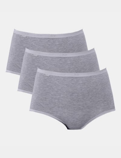 Buy Sloggi Basic+ Midi Knickers Three Pack from the Laura Ashley