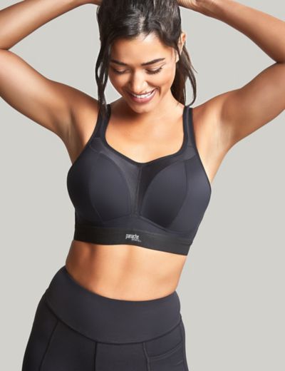 Goodmove Womens 2pk Ultimate Support Non-Wired Sports Bras A-H - 32C -  Black Mix, Black Mix, Compare