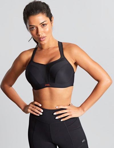 M&S NON WIRED ULTIMATE BOUNCE CONTROL EXTRA HIGH IMPACT Sports BRA In BLACK  42A