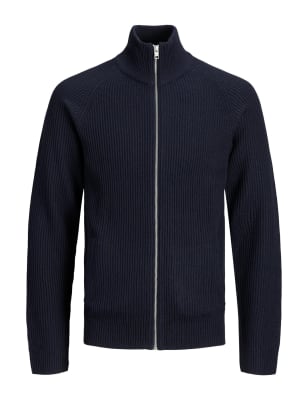 next mens zip cardigans