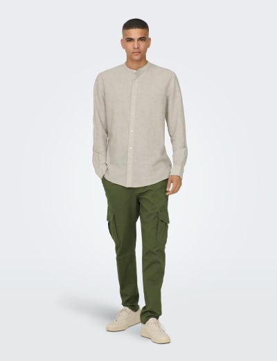 Mens tapered combat deals trousers