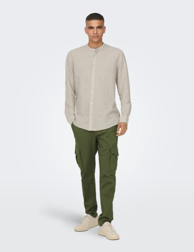 Straight Fit Utility Stretch Trousers